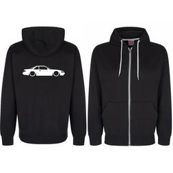 200sx Silvia PS13 Posteriore Logo Felpa con Zip Cappuccio