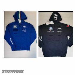 2019-2021 FISI KAPPA AUDI FELPA ZIP CAPPUCCIO  SQUADRA FALCO