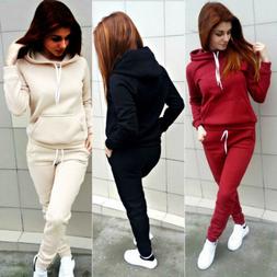 2PCS Felpa da donna - Pantaloni Abito Sportivo Tuta Inverno 