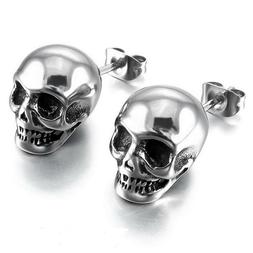2x Orecchini TESCHIO SKULL bigiotteria orecchino idea regalo