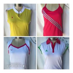 4 Maglie Top Sport Donna Tennis Tg L Nike Babolat Adidas Sto