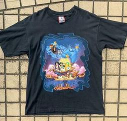 90S Vintage ALADDIN Un T-Shirt Disney il Re Leone Taglia L
