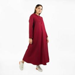 Abito Donna Pullover Lungo Autunno Invernale Manica Lunga Fe
