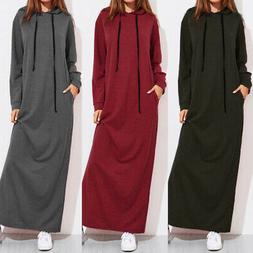 Abito Donna Pullover Lungo Autunno Invernale Manica Lunga Fe