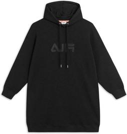 ABITO FILA DONNA TEOFILA OVERSIZE FELPA C/CAPPUCCIO NERO