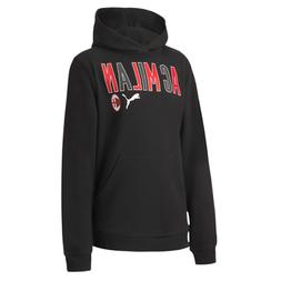 PUMA AC MILAN FTBLCORE WORDING HOODY FELPA CON CAPPUCCIO DA 