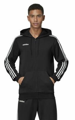 Adidas Performance Uomo Giacca con Cappuccio Ess 3 Stripes F