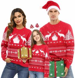 Aibrou Maglioni Natale Famiglia,Maglione Invernale L, Stile 