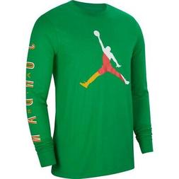 AIR JORDAN Maglia uomo maniche lunghe felpa verde CN3502-310