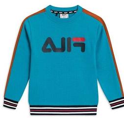 Fila Alessio Felpa in Cotone azzurro da bambino 688076-A861 