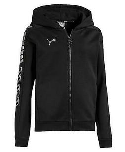 PUMA ALPHA JACKET FL G GIACCHETTO CON CAPPUCCIO BAMBINA NERO