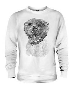 American Bulldog Bozze Unisex Stampa Maglione Grande Dono pe