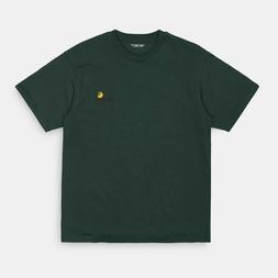 Carhartt WIP American Script Tee Teal - Thisrt Nuova Logo Ri