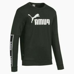 Puma Amplified Pile Girocollo Uomo Felpa Maglione Verde Kaki