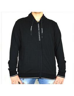 ARMANI EXCHANGE felpa uomo nera con cappuccio 8NZM82