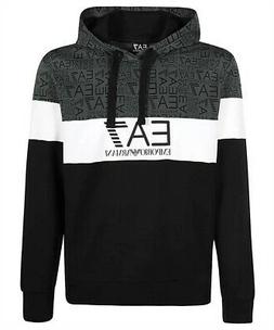 EA7 Armani Felpa Uomo 6HPM28 PJ05Z 2021 Cotone Cappuccio Ner