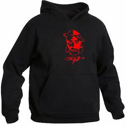 Art T-shirt, Felpa con cappuccio 2PAC, Hoodie unisex, Nera