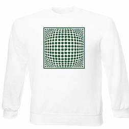Art T-shirt, Felpa Raglan Dots 3D Effect, senza cappuccio un