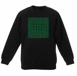 Art T-shirt, Felpa Raglan Dots 3D Effect, Bambino Bambina Ch