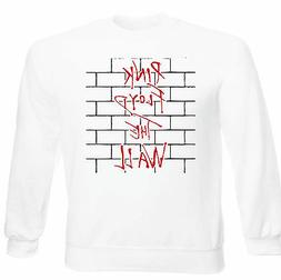 Art T-shirt, Felpa Raglan Pink Floyd The Wall,  Bianco