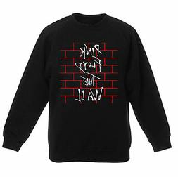 Art T-shirt, Felpa Raglan Pink Floyd The Wall, Bambino, Nero