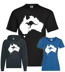 Australia Con Canguro T-Shirt/Pullover / Felpa con Cappuccio