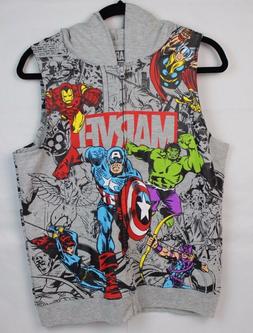 Marvel Avengers Ragazzi Bambini Cerniera Gilet senza Maniche