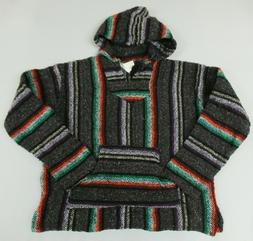 Baja Felpa Poncho Messicano Pullover Giacca Ragazzi Medio Ta