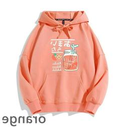Bambina Felpa con Cappuccio Pullover Top Manica Lunga Tasca 