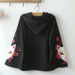 bambina felpe cappotto carino giapponese lolita mantello