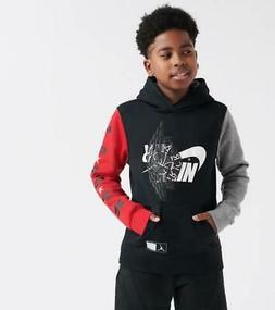 Bambini Nike Air Jordan Ali / Futura Felpa Nero/Grigio/Rosso