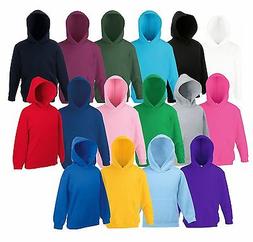 Fruit of the Loom Bambini Felpa con Cappuccio Versch.farben 