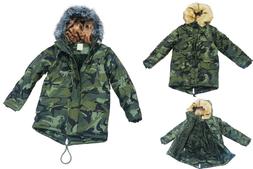 Bambini Giacca con Cappuccio Ragazzi Parka Tempo Libero 8113