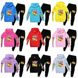Contro Set Te Felpa Con Cappuccio Pantaloni Set 3-12 Anni