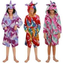 Bambini Ragazze Unicorno con Cappuccio Accappatoio Relax Abi