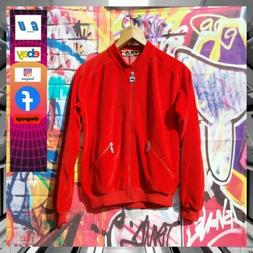 BELLISSIMA 80's FILA RED CHENILLE TRACKTOP FELPA CINIGLIA  R