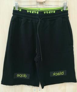 PYREX BERMUDA FELPA UOMO DONNA NERI LOGO GIALLO FLUO DOPPIO 