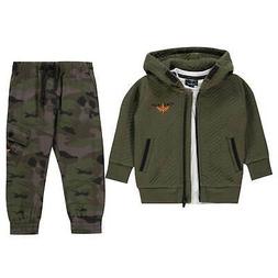 Firetrap Bimbo Neonato Cargo Pantaloni Maglietta Felpa con C