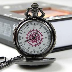 Black Butler Sebastian Orologio da tasca Costume Cosplay acc