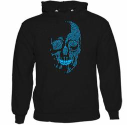 Blu Chitarra Teschio Chitarrista Cappuccio Motociclista Acus