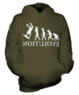 Bodyboarding Evolution Of Man Unisex Felpa con Cappuccio Uom