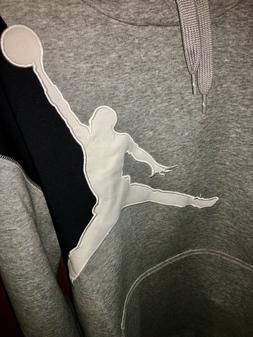 NIKE JORDAN BRAND felpa uomo colore grigio nero bianco tagli