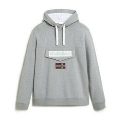 Napapijri Burgee Win Felpa Uomo NP0A4ENA 160 Grey Melange