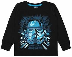 Camicetta nera a maniche lunghe, stampata da Stormtrooper