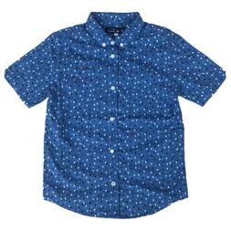 Ben Sherman Camicia Bambini Maniche Corte Riviera Blu Et&agrave; 1