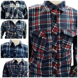 Camicia Felpa in Pile Casual FLANELLA Uomo Maglione Invernal