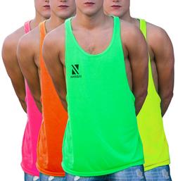 Canotta Fluo Uomo da Palestra Bodybuilding Oversize - Estiva