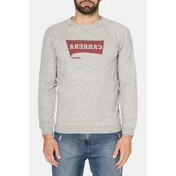 CARRERA FELPA GIROCOLLO UOMO GRIGIO MEDIO MELANGE