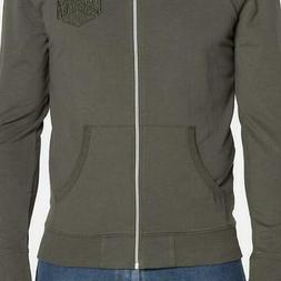 CARRERA FELPA LEGGERA CON ZIP FRONTALE UOMO VERDE MILITARE