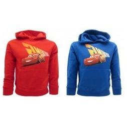 CARS felpa con cappuccio bambino WALT DISNEY rossa e blu